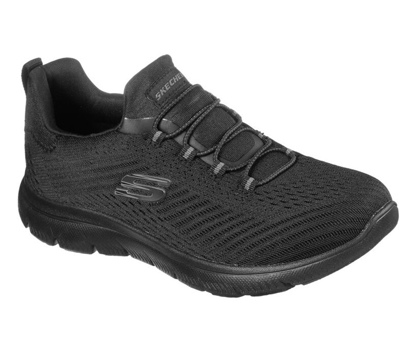 Skechers Summits - Fast Attraction - Womens Sneakers Black [AU-IS6652]